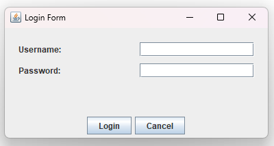 Login Form GUI Preview